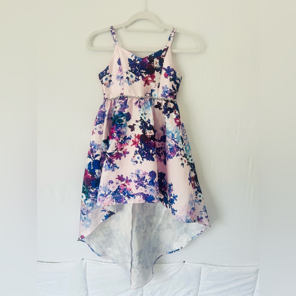 Emily Rose Floral Hi-Low Dress- Girls Size 8